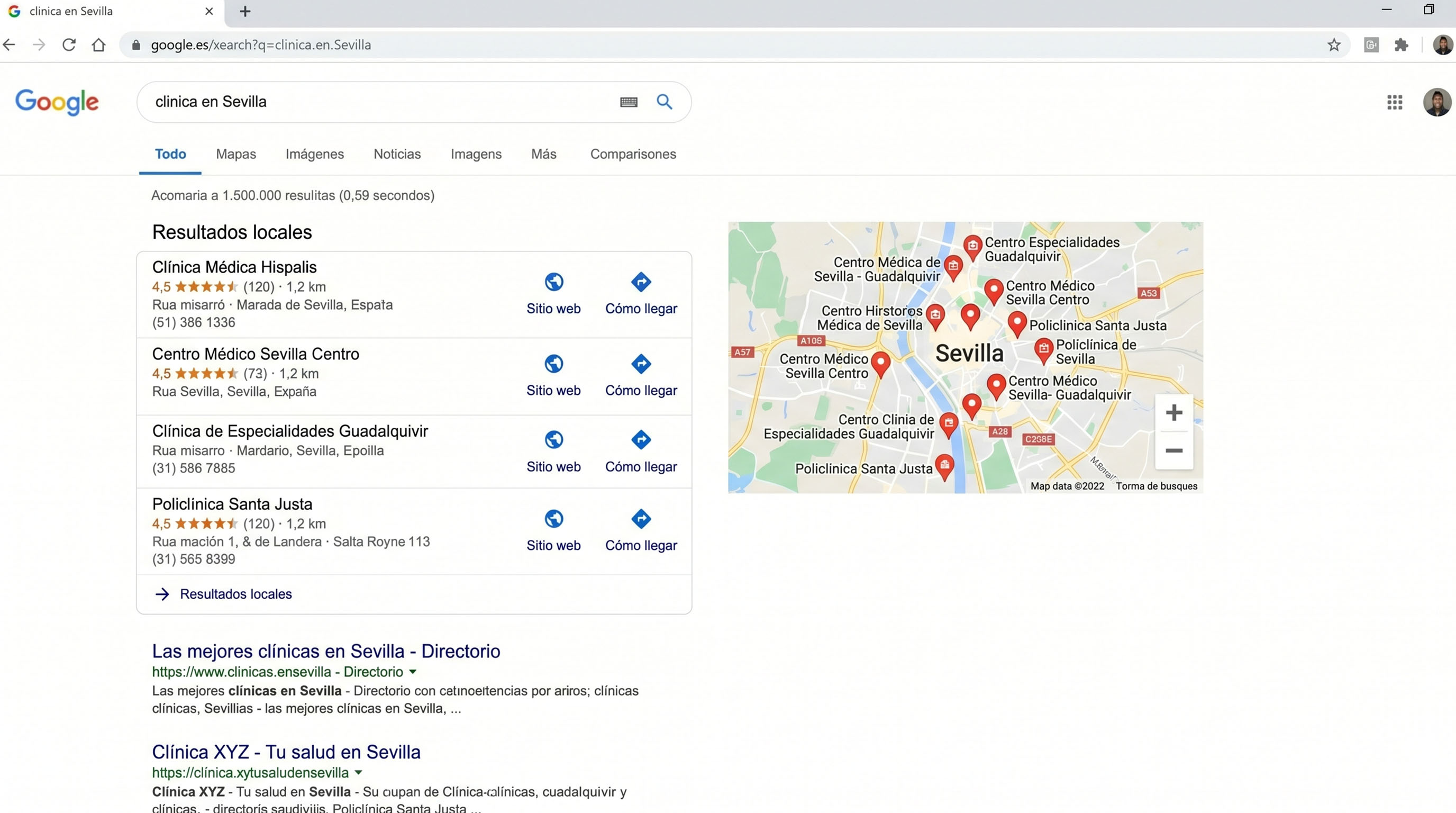 Expertos en SEO local para clinicas de medicina estetica