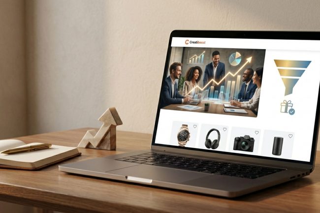 Web orientada a ventas Creatiboost